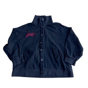 3/$20 ❤️ Black Jersey Knit Mock Neck Oversized Jacket US S